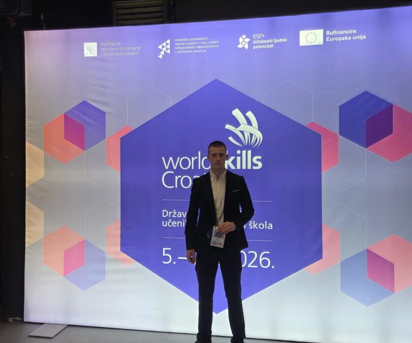 Odličan uspjeh Luke Simića na WorldSkills Croatia 2026.